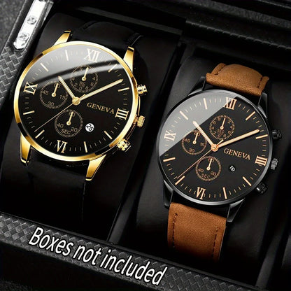 2 Pcs Wristwatch Set