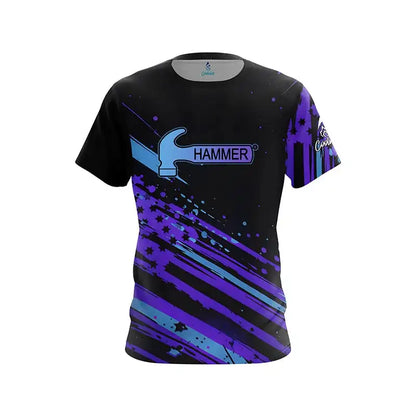 Hammer Graphic Color-Splash Performance Bowling Shirt