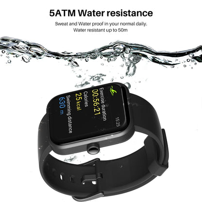 Refurbished TOZO S2 Smartwatch – 5ATM Waterproof Fitness Tracker with Alexa Built-In, Heart Rate & Sleep Monitor