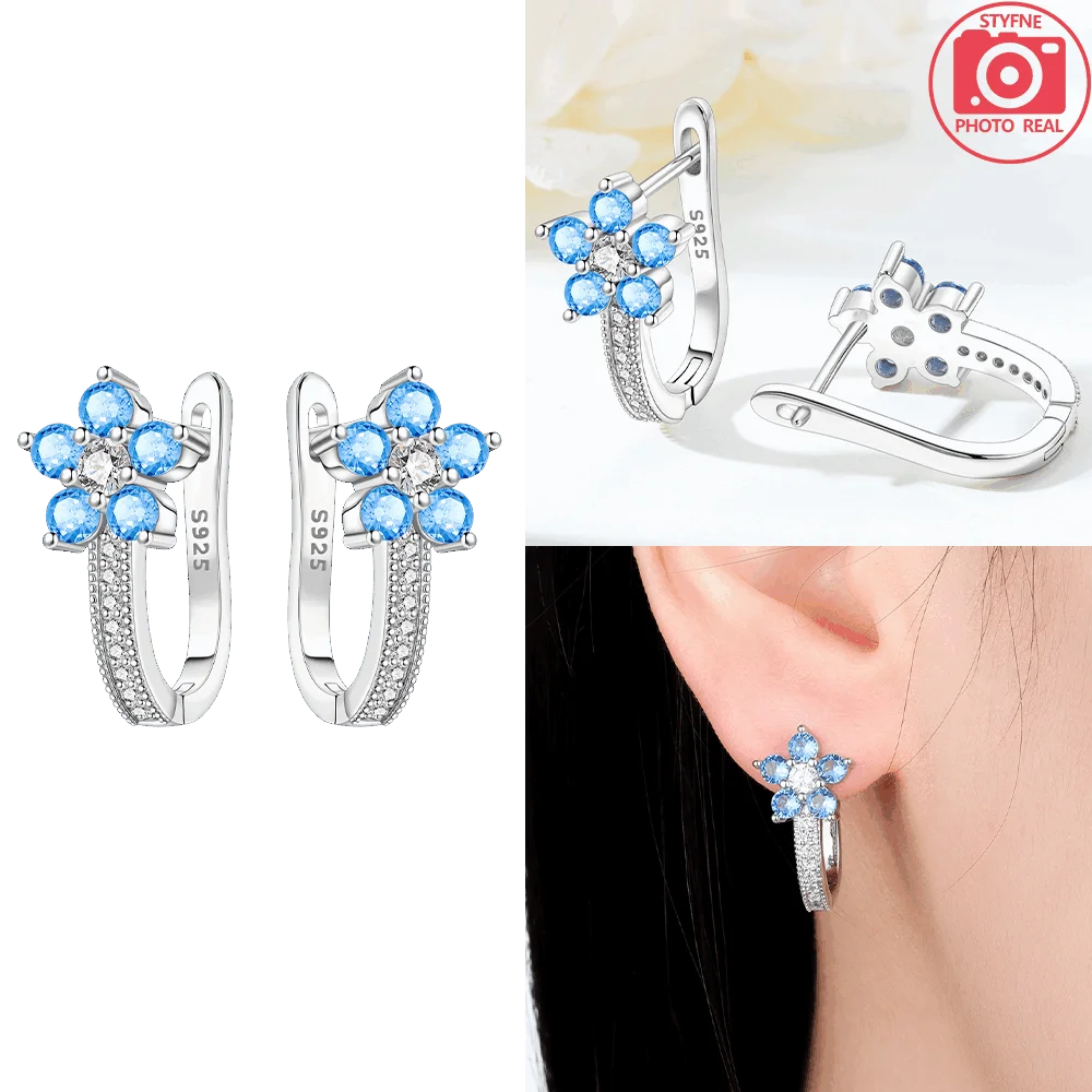 925 Sterling Silver Dancing Bee Hoop Earrings – Cute Enamel Zircon Jewelry