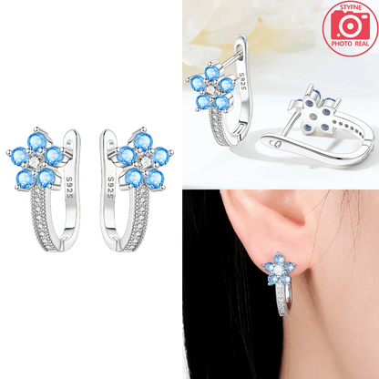 925 Sterling Silver Dancing Bee Hoop Earrings – Cute Enamel Zircon Jewelry