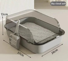 Semi-enclosed Splashproof Cat Litter Box