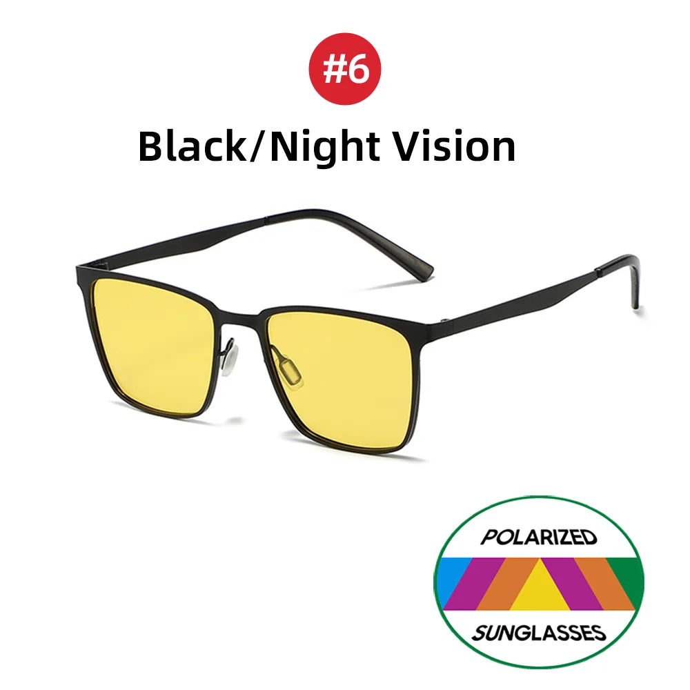 Classic Rectangle Polarized Sunglasses