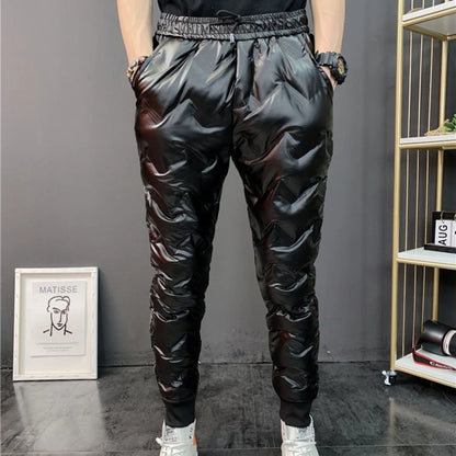 Shiny Thick Warm Sweatpants
