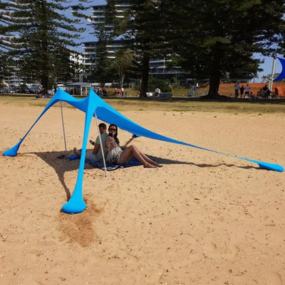 Windproof Pop Up Awning Outdoor Beach Sun Shade
