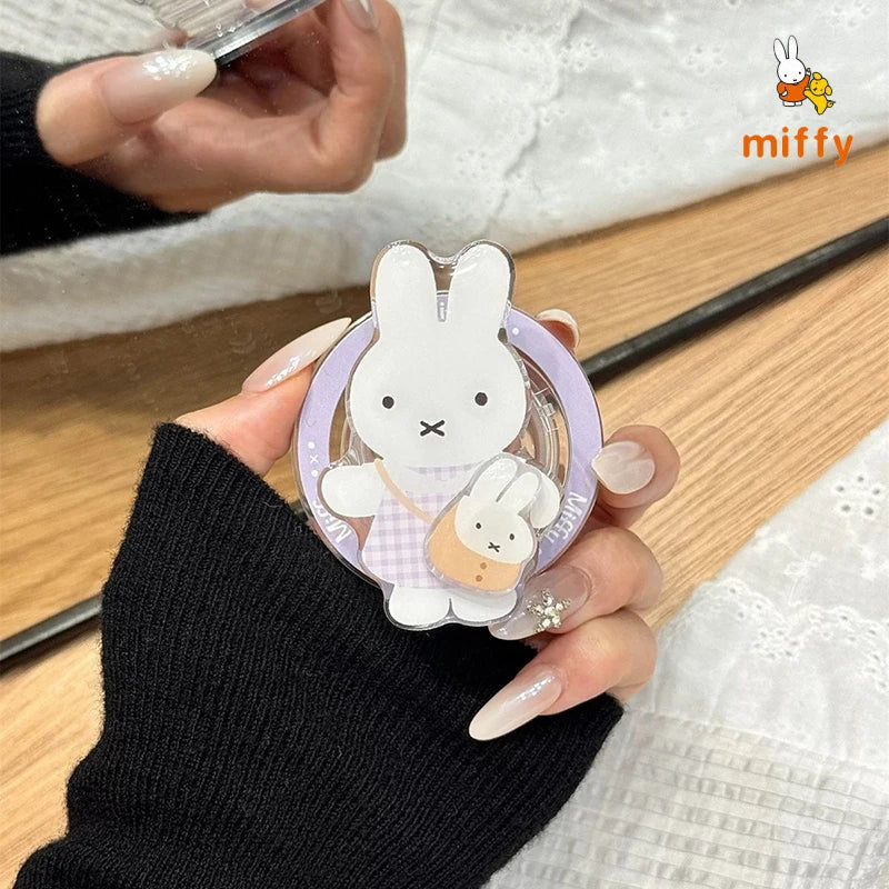 Kawaii Creative Crossbody Rabbit Magnetic Cellphone Case for iPhone