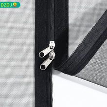 Window Mesh with zipper Self-adhesive Attachment