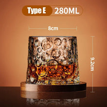 Tumbler Whiskey Glass with Base Crystal