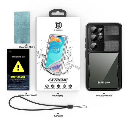 IP68 Waterproof Heavy-Duty Case for Samsung Galaxy S23 Series – MagSafe Compatible Full-Body Cover