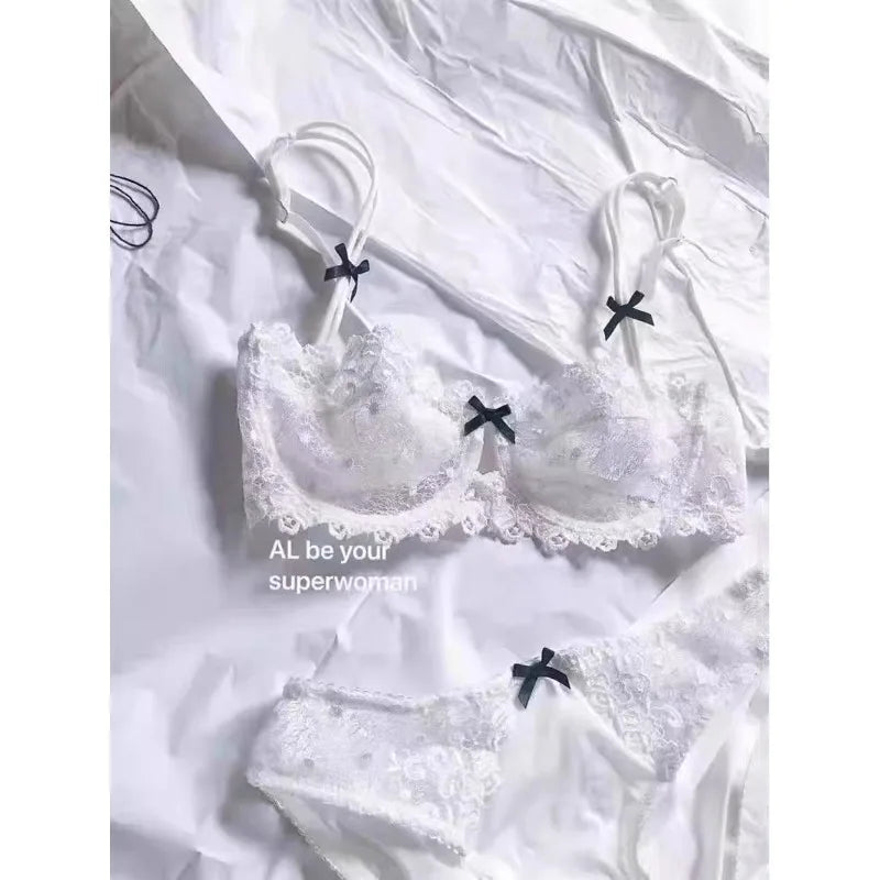 Lace Ultra-Thin Semi-Transparent Half Cup Bra