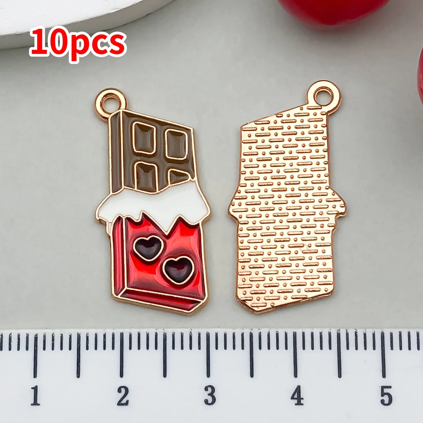 10-20 Piece Valentine's Day Mixed Alloy Flower Charms Set - DIY Jewelry Making Pendants