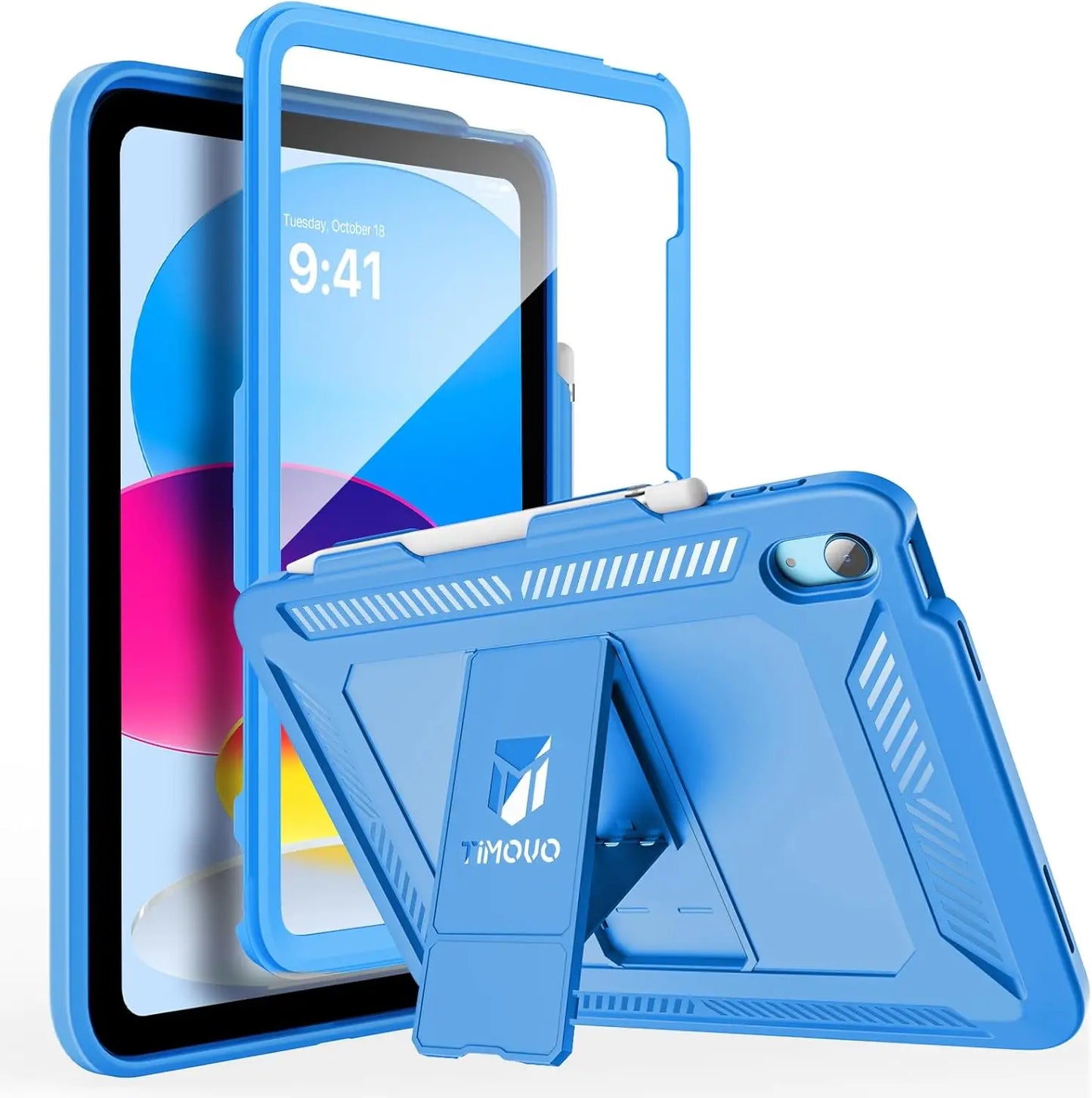 Heavy-Duty Shockproof iPad Case with Screen Protector & Kickstand