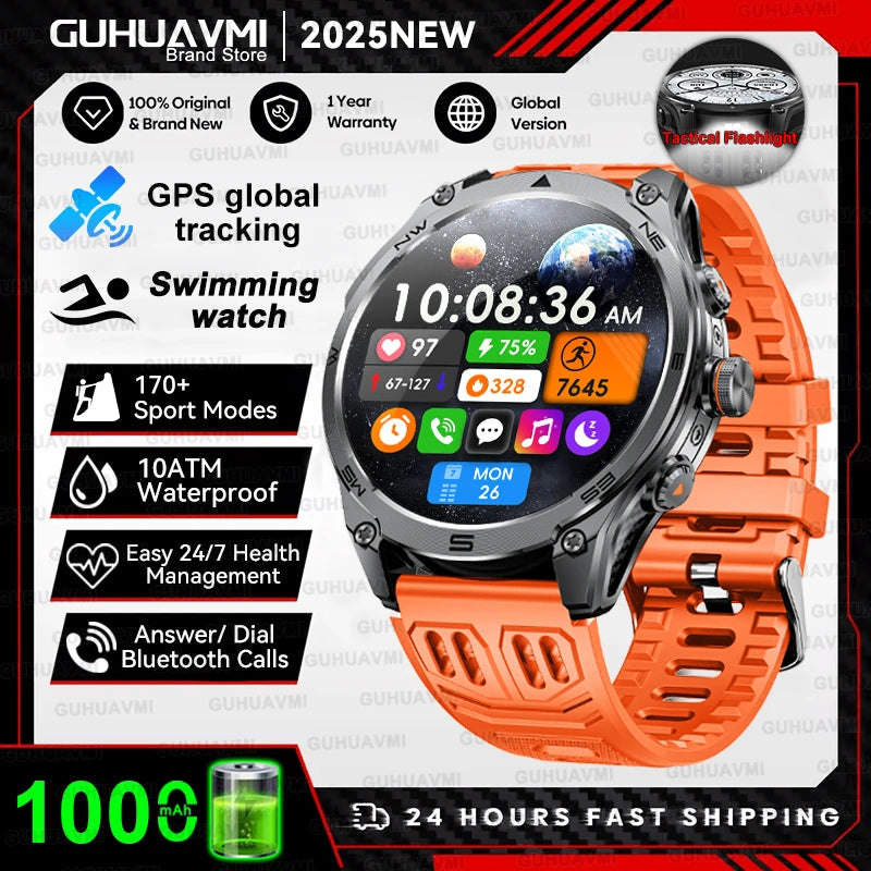 T-Rex 3 Ultra GPS Smartwatch with 1000mAh Battery and 10ATM Waterproofing