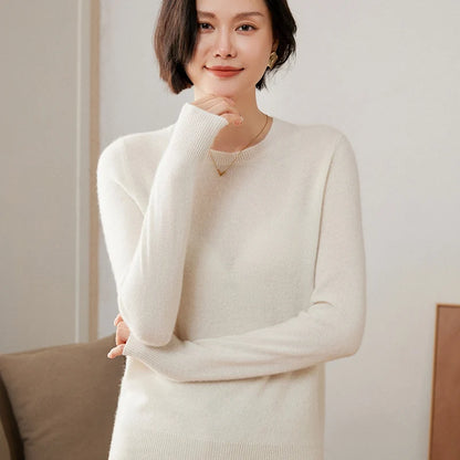 Pure Cashmere Knitted Pullover