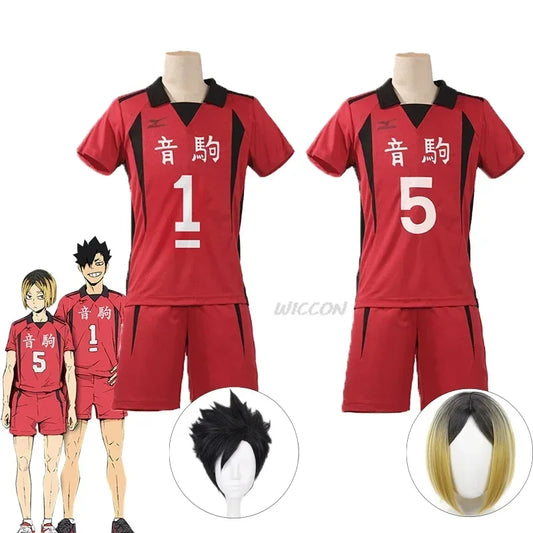 Anime Nekoma High School Volleyball Jersey Cosplay Costume Set