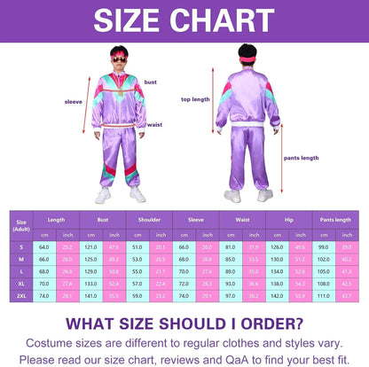 Retro 80s/90s Tracksuit Costume Set