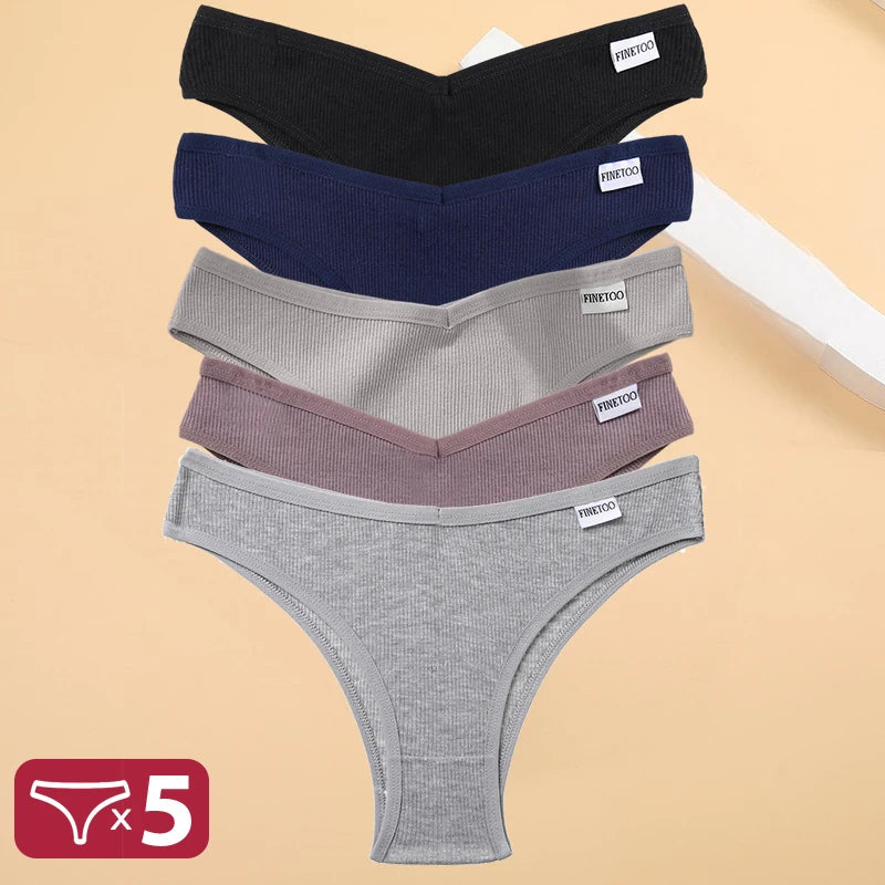 5PCS Cotton Thongs