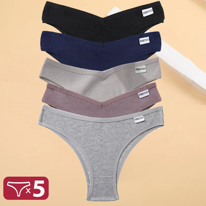 5PCS Cotton Thongs