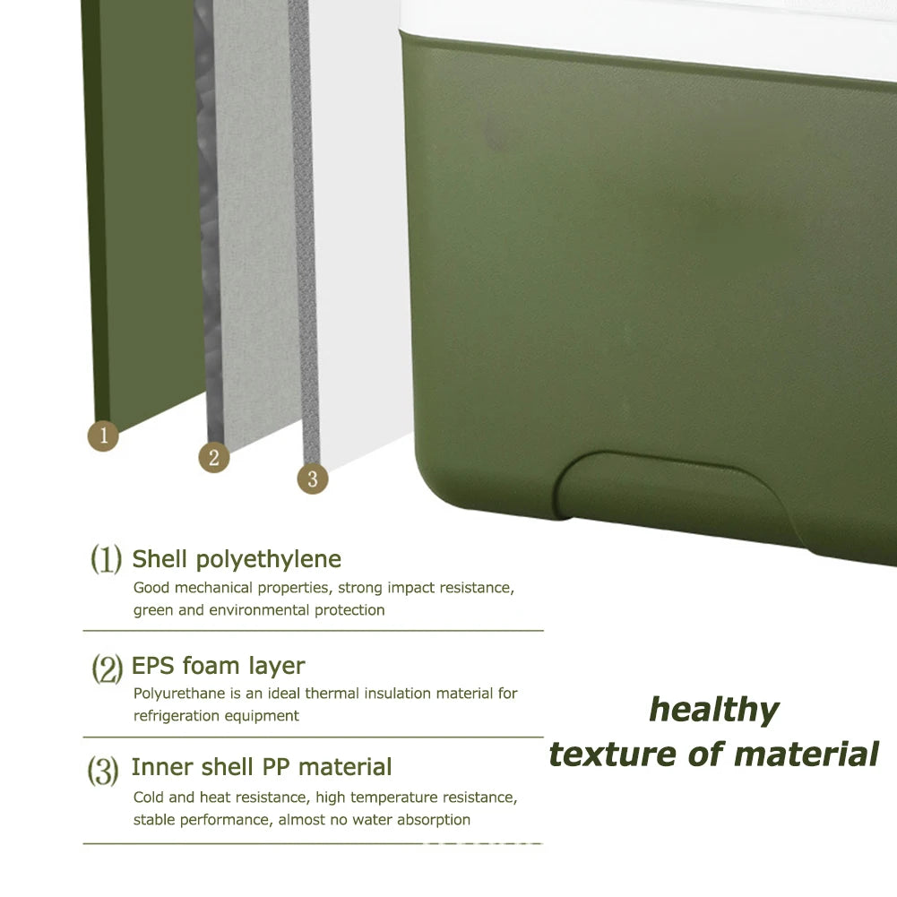 Portable Large Capacity Ice Cooler