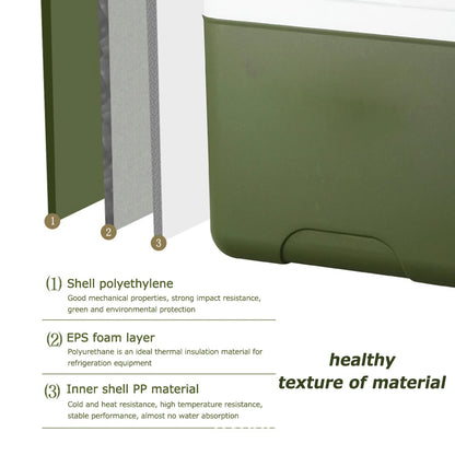 Portable Large Capacity Ice Cooler