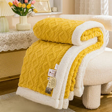 Warm Wool Sherpa Thick Fluffy Blanket
