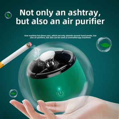 Rechargeable Ashtray With Air Purifier Function