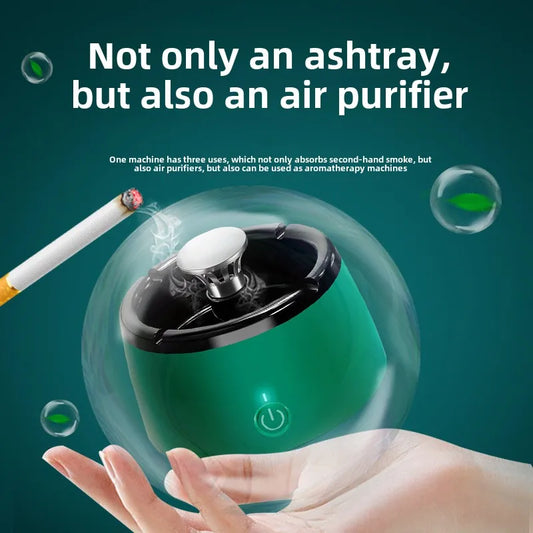 Rechargeable Ashtray With Air Purifier Function