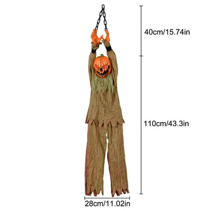 Spooky Halloween Hanging Ghost Decor – Creepy Tattered Linen Grim Reaper Prop for Haunted House, Yard & Party Decor
