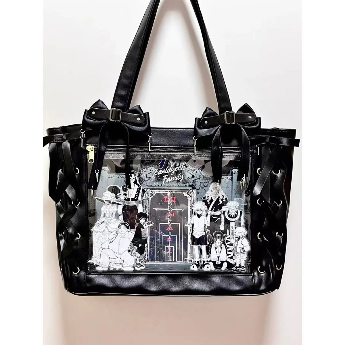 Japanese Cute Ribbon Ita Bag Transparent Lolita Tote Bag