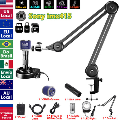 YIZHAN 4K Digital Microscope with Software and IMX678/IMX415 CMOS Sensor