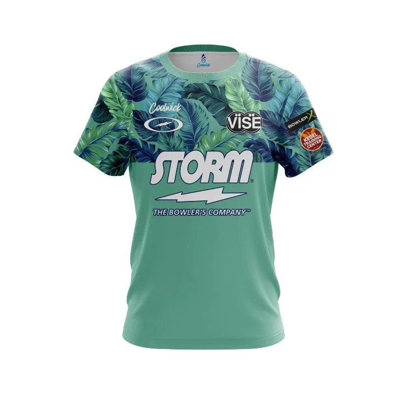 Storm Teal Graphic Performance Bowling Jersey