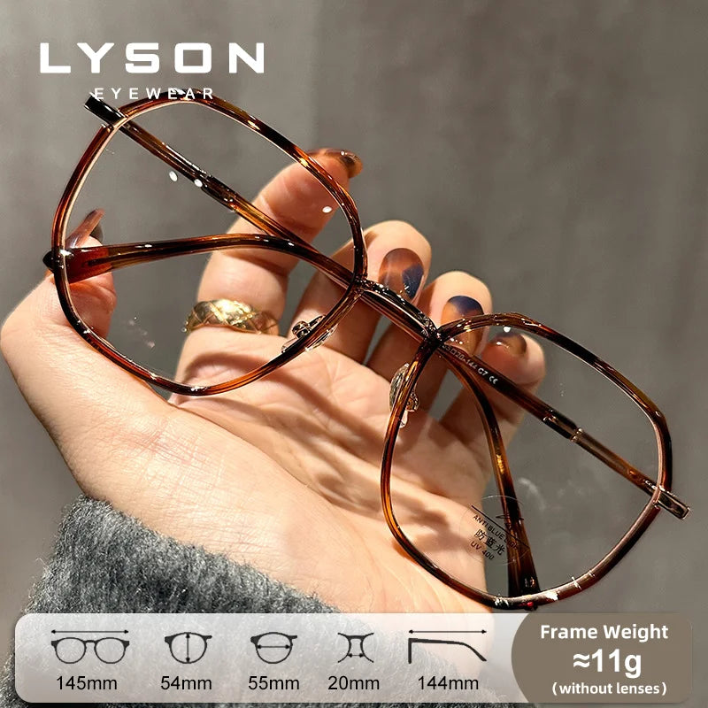 LYSON Large Polygonal Reading Glasses