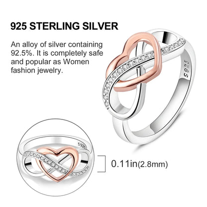 925 Sterling Silver Infinite Love Cubic Zircon Ring