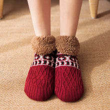 Winter Knitted Slippers Socks