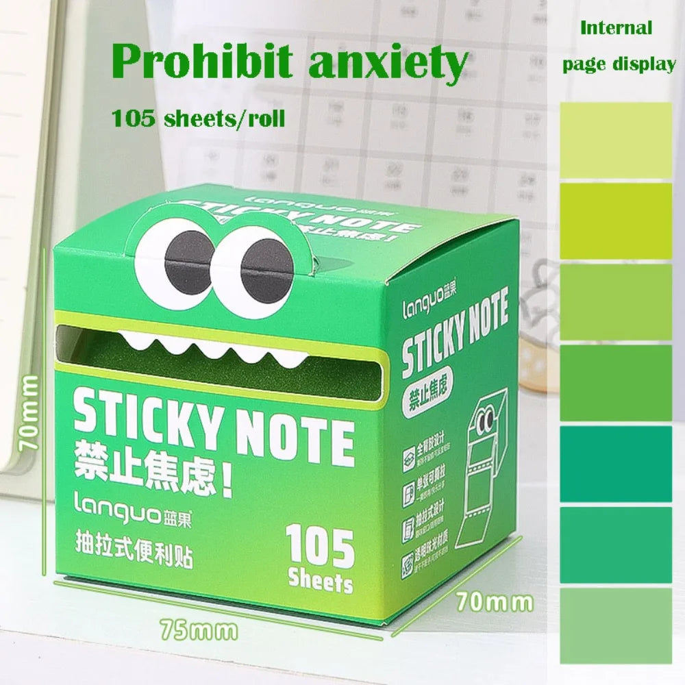 105 Sheet Cartoon Memo Pad Paper Sticky Notes