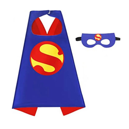 Kids' Superhero Capes & Masks Set – Cartoon Dress-Up Costume Party Favor