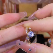 Adjustable Weave Zircon Ring