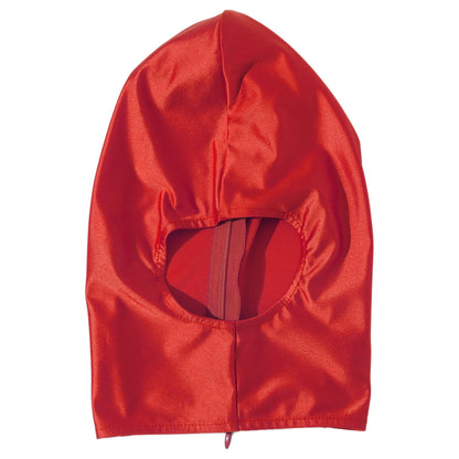 Glossy Full-Head Zippered Balaclava Hood