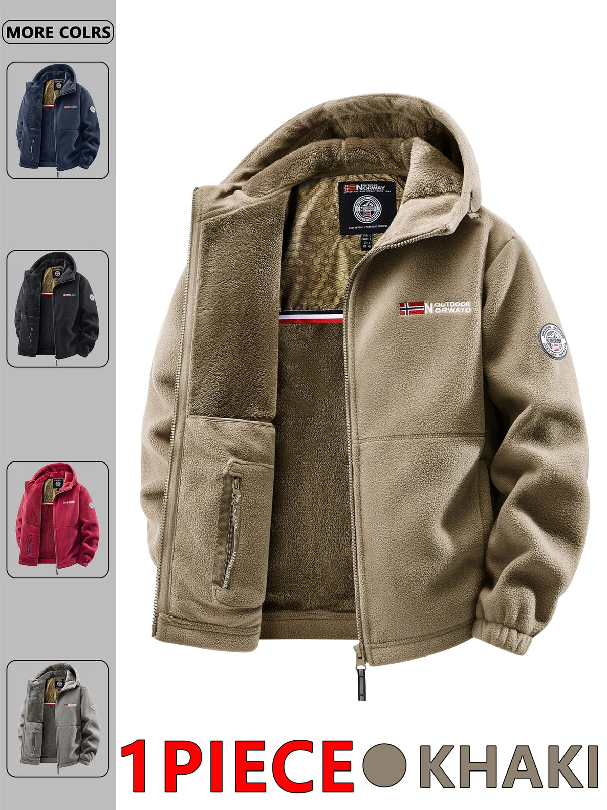 Men's All-Season Casual Padded Jacket – Lightweight Thermal Zip-Up Coat
