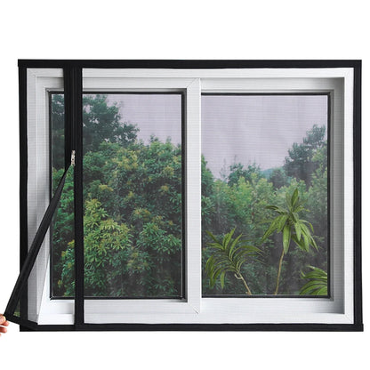 Self-adhesive Zippered Window Screen