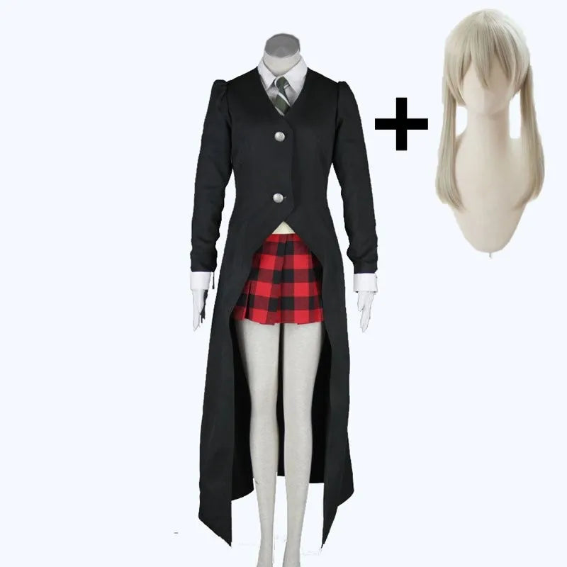 Maka Albarn Soul Eater Cosplay Costume Set with Wig & Accessories for Women