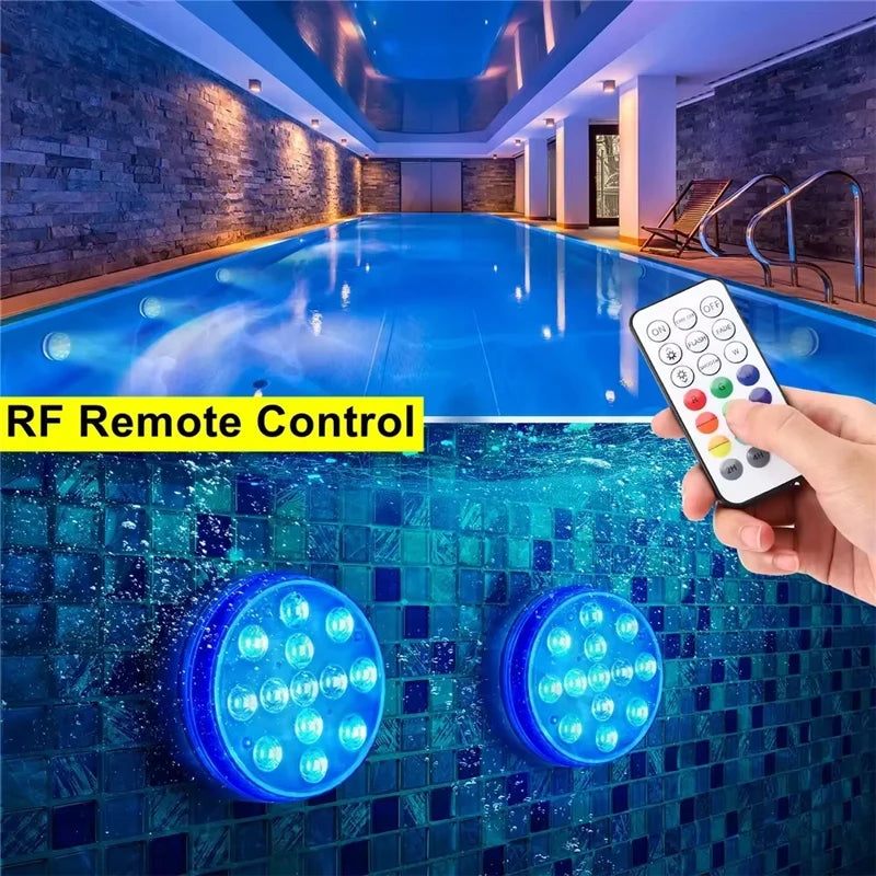 IP68 Waterproof Submersible LED Pool Light – Color-Changing RGB Underwater Lamp for Swimming Pools & Ponds