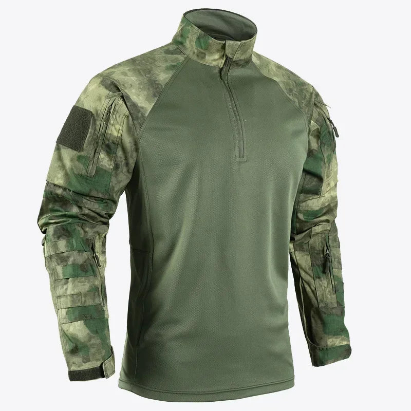 Men's Tactical Multicam Field Combat Long-Sleeve Shirt