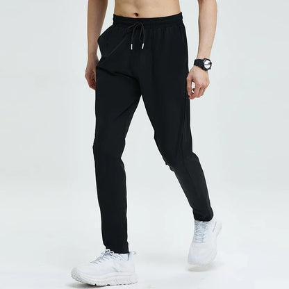 Men’s Ice Silk Quick-Dry Slim Fit Joggers for Running & Gym