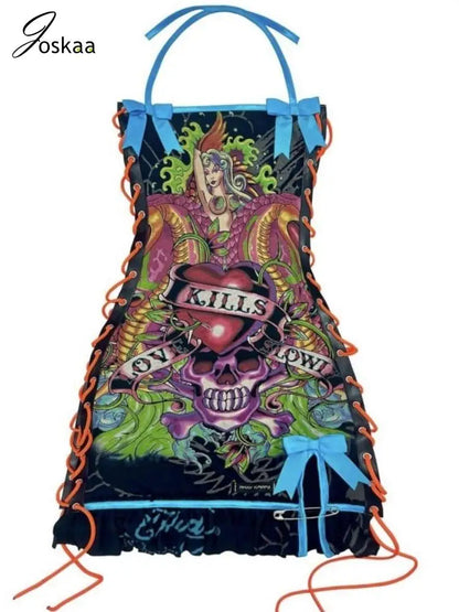 Joskaa Printed Wacky Contrast Dress