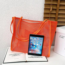 Mesh Beach Travel Shoulder Bag Large Capacity