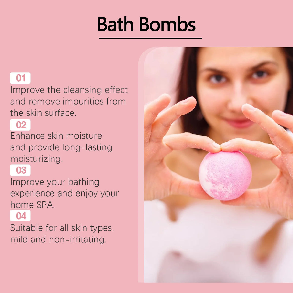 OceAura Festive Christmas Bath Bombs Gift Set