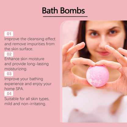 OceAura Festive Christmas Bath Bombs Gift Set