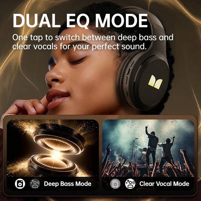 Monster Harmonic N21 Wireless Bluetooth 6.0 Over-Ear Foldable Headphones