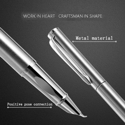 Luxury Metal Fountain Pen 0.38/0.8/1.3mm Curved Nib